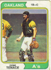 1974 Topps Baseball Cards      079      Gene Tenace